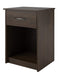 Ameriwood Home Core Nightstand, Black Oak