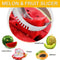 Watermelon Slicer Cutter Corer Server Multipurpose All in One Stainless Steel Knife Melon & Fruit Carving Slice Comfortable Rubber Handle Corer Tongs & Dicer Best Kitchen Gifts Tool Chuzy Chef
