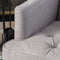 Great Deal Furniture Tufted Club Chair, Decorative Accent Chair with Studded Details - Pewter