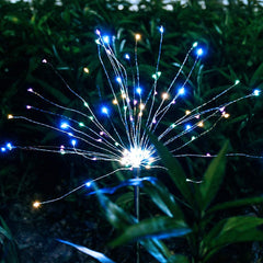 EPIC GADGET Solar Firework Light, Epicgadget 105 LED Multi Color Outdoor Firework Solar Garden Decorative Lights for Walkway Pathway Backyard Christmas Decoration Parties (2 Pieces)