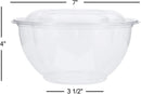 DOBI [50 Pack - 32 oz.] Salad to-Go Containers - Clear Plastic Disposable Salad Bowls with Airtight Lids, Standard Size