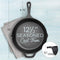 Pre-Seasoned Cast Iron Skillet 12.5 Inch by Fresh Australian Kitchen. Oven Safe Cookware, Perfect Camping, Indoors and Outdoor Pan.