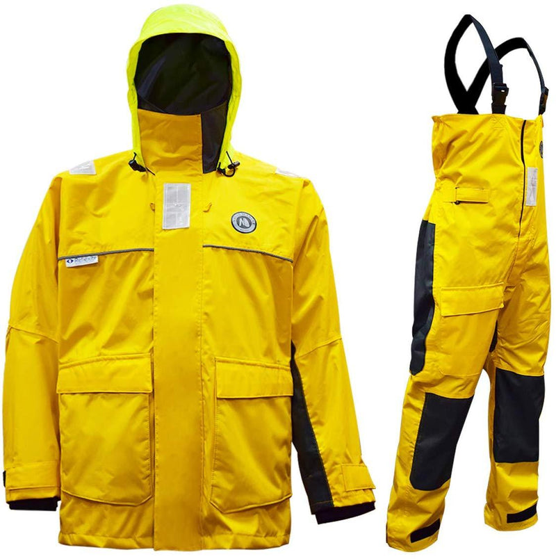 Navis Marine Coastal Sailing Jacket with Bib Pants Fishing Rain Suit Foul Weather Gear