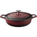 La Cuisine PRO Saute 3.75 Qt Enameled Cast Iron Covered Dutch Oven, Red