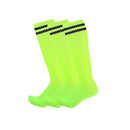 Kids Knee High Long Soccer Socks Cotton Compression Sport Team Socks 3/4 Pack