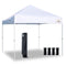 Keymaya Ez Commercial Instant Tent Heavy Duty Pop-up Canopy Shelter Bonus Weight Bag 4-pc Pack (10x10, 1A# White)