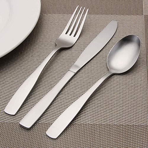 Matte Black Silverware Set, Satin Finish 20-Piece Stainless Steel Flatware set, Tableware Cutlery Set Service for 4,Utensils for Kitchens, Dishwasher Safe