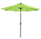 Patio Watcher 9 FT Patio LED Umbrella Solar Powered Outdoor Umbrella, 40 LED with 2 Charge Modes(Solar and Adaptor),250GSM Fabric with Push Button Tilt and Crank,Red