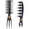 Hair Comb Styling Set Tail Combs Double Side Brushes Afro Pick Pik Comb African American Hair Brush Barber Hairstylist Accessories