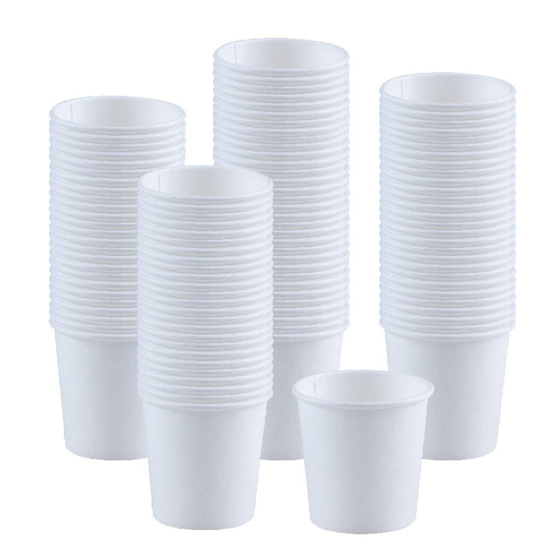 Kindpack Disposable Paper Cups 4oz Cup,100 Count,White Paper Hot Cups,Coffee Cup,Bathroom Cups,Single cup