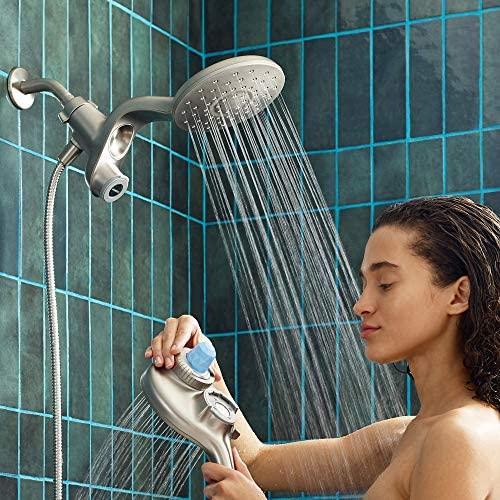 VOLUEX IN208C2 Aromatherapy Combination Handshower and Rainshower with INLY Shower Capsules, Chrome