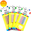 Bwealthest Magic Relighting Birthday Candles, 40 Pcs Trick Funny Candles for Birthday, Party, Christmas, Celebration (4 Pack)