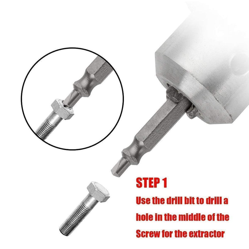 4PCS Damaged Screw Remover and Extractor Set by EasyOut - Stripped Screw Remover.