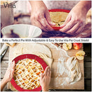 Reusable Silicone Pie Crust Shield - No-Burn, No-Mess, Perfect Pies - Adjustable and Reusable - Fits 8"-11" Pie Plates - Easy to Store, Easy to Clean - 100% Safe to use - Made of Sturdy Material