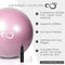 Live Infinitely Exercise Ball (55cm-95cm) Extra Thick Professional Grade Balance & Stability Ball- Anti Burst Tested Supports 2200lbs- Includes Hand Pump & Workout Guide Access