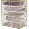 Sorbus Cosmetics Makeup and Jewelry Big Storage Display-Stylish Vanity, Bathroom Case, 4 Large, 2 Small Drawers, Clear