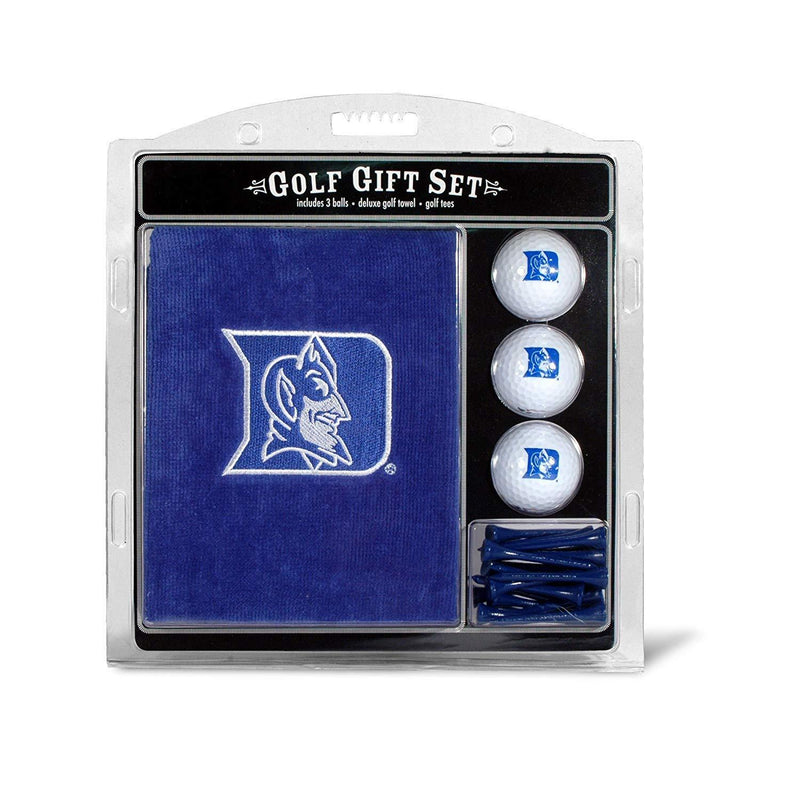 Team Golf NCAA Gift Set Embroidered Golf Towel, 3 Golf Balls, and 14 Golf Tees 2-3/4" Regulation, Tri-Fold Towel 16" x 22" & 100% Cotton