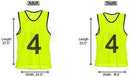 Unlimited Potential Nylon Mesh Scrimmage Team Practice Vests Pinnies Jerseys Bibs for Children Youth Sports Basketball, Soccer, Football, Volleyball (Pack of 12)