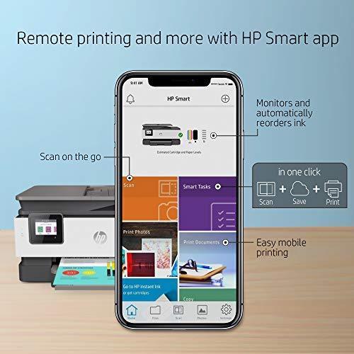 HP OfficeJet Pro 8035 All-in-One Wireless Printer - Includes 8 Months of Ink Delivered to Your Door, Smart Home Office Productivity - Basalt (5LJ23A)