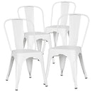 POLY & BARK EM-112-BLK-X4 Trattoria Side Chair in in Black (Set of 4)