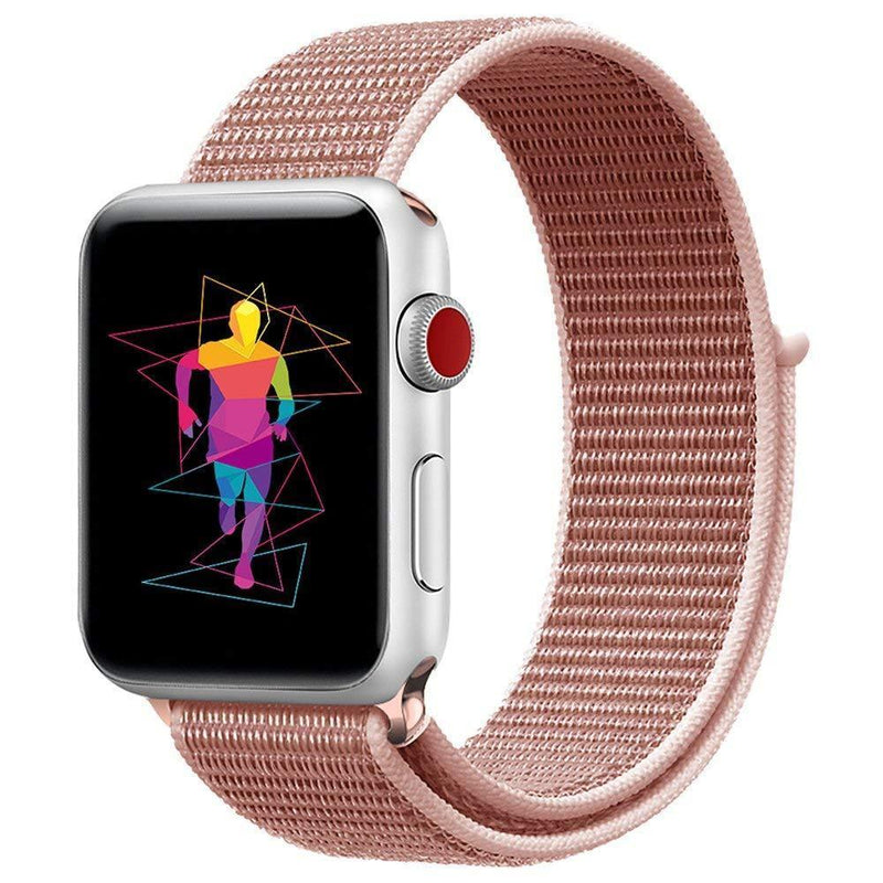 INTENY Sport Band for Apple Watch 38mm 42mm, Soft Lightweight Breathable Nylon Sport Loop Replacement Strap for iWatch Apple Watch Series 3, Series 2, Series 1, Hermes, Nike+, Edition