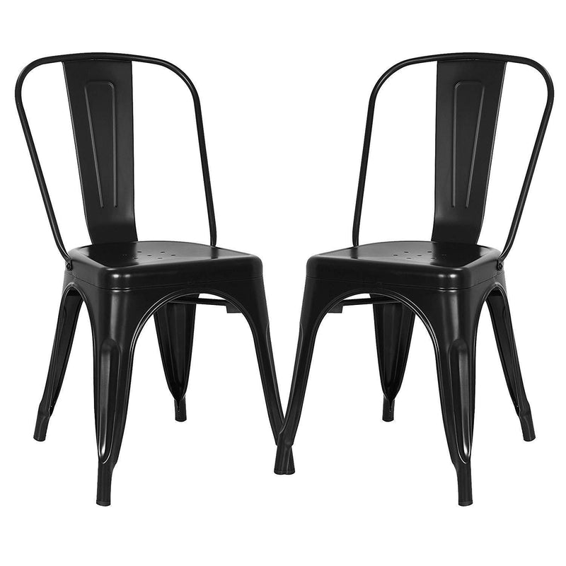 Poly and Bark Trattoria Side Chair in Black (Set of 4)