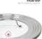 Alpha Living 60015 7" to 12" High Grade Stainless Steel and Glass Universal, Fits All Pots, Replacement Frying Pan Cover and Skillet Lids, 7-12 inches,
