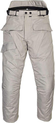 Men's Motorcycle Waterproof Over-Pants Full Side Zip with Removable CE Armor Black