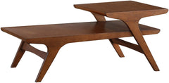 Homelegance Saluki Mid-Century Two-Tier Sofa Table, Cherry