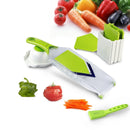 Mandoline Slicer,Asscom Vegetable Slicer,Vegetable Cutter,Cheese Slicer,Vegetable Julienne Slicer with Grade Stainless Steel Blades,1 Kitchen V Slicer+1 Vegetable Brush+1 clean brush, 4-Blade Slicer