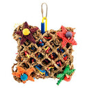 Super Bird Creations SB949 Pickin’ Pocket Foraging Bird Toy with Colorful Paper Shred, Medium Size, 5” x 3” x 7.5”