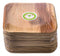 Pure Palm Planet Friendly Plates; Upscale Disposable Dinnerware; All-Natural Compostable Plateware (7" Square) (25 pack)