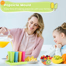 GOGING Popsicle Molds, 8 Ice Pop Makers Reusable Easy Release Ice Pop Mold, Food Grade Material BPA Free Ice Cream Mold, Homemade Popcycles Mold