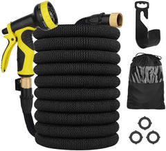 Comfy Package  Garden Hose, 50ft Expandable Hose, Flexible Water Hose with 9 Function Spray Nozzle, Best Choice for Watering Outdoor Lawn