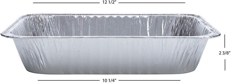 DOBI (30-Pack) Aluminum Pans 9" x 13" - Disposable Aluminum Foil Trays for Baking, Cooking or Lining Deep Steam Table Pans