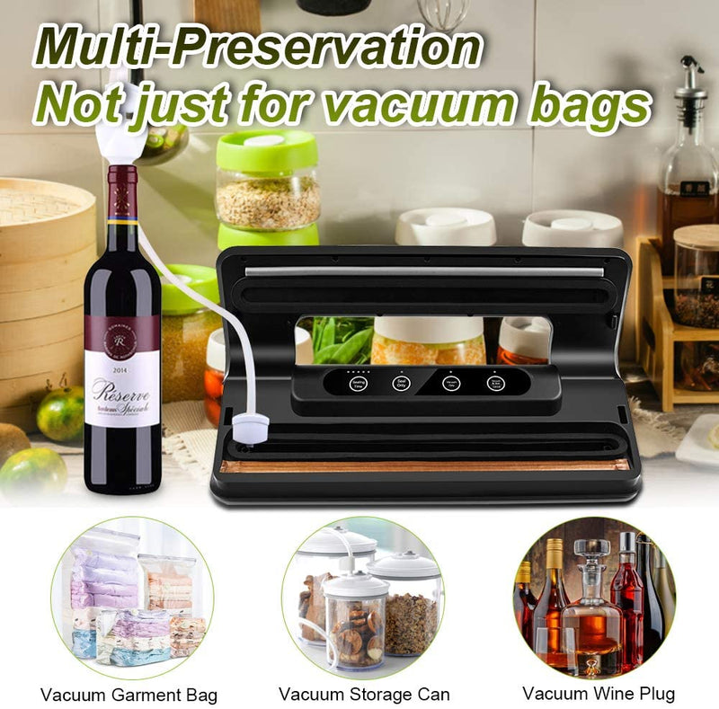 ACMETOP Vacuum Sealer with Starter Kit, Vacuum Sealing Machine for Both Dried and Wet Fresh Food, Automatic Vacuum Air Sealing System for Food Storage, Preservation and Sous Vide