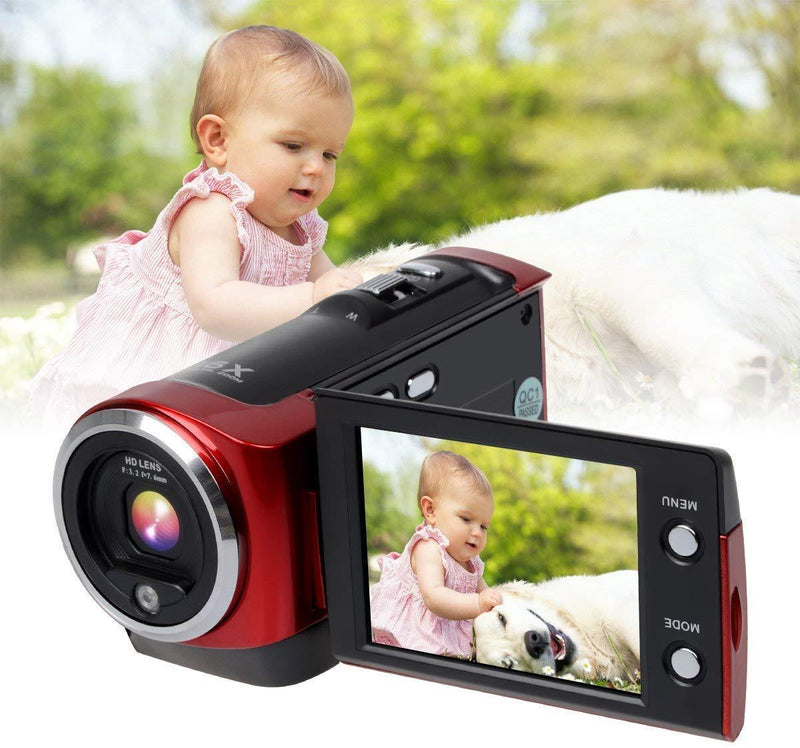 Digital Video Camcorder HD 720P Camera DV Video Recorder 16MP 16x ZOOM 270 Degree 2.7'' TFT LCD Screen Rotation Portable Camcorder by corprit
