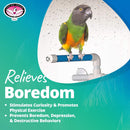 Super Bird Creations SB126 Portable Fold-Away Shower Perch with Suction Cups, Bird Grooming Accessory for Medium & Large Size Birds, 9.5” x 11” x 8”