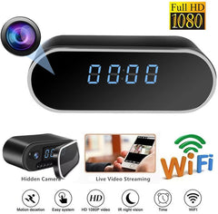 SkyNorld Spy Camera, Hidden Camera WIFI Spy Camera in Clock/HD 1080P Wireless Security Camera for Nanny Cam Night Vision Remote View Motion Dection
