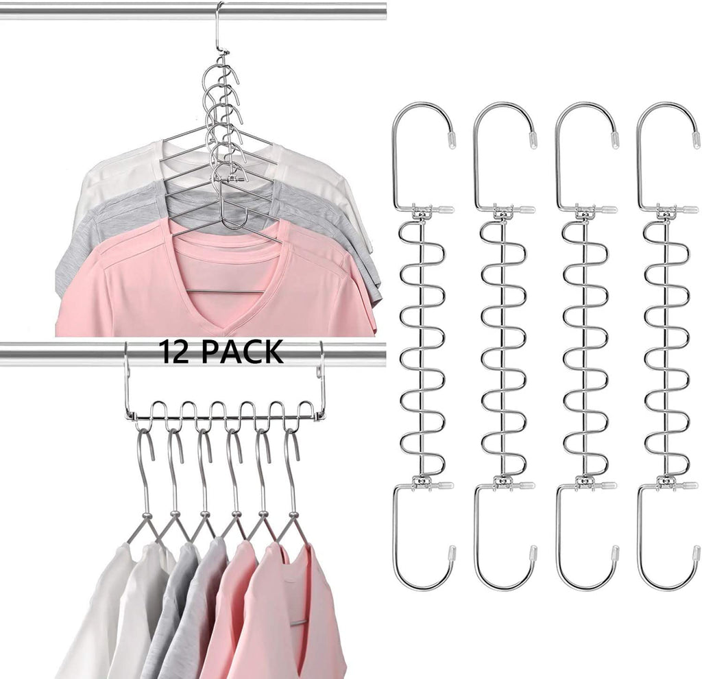 Taotripos 200 PCS Clothes Hanger Connector Hooks, 4 Colors Magic Heavy Duty  Cascading Connection Hooks Space Saving Hanger Extenders Clips for Clothes