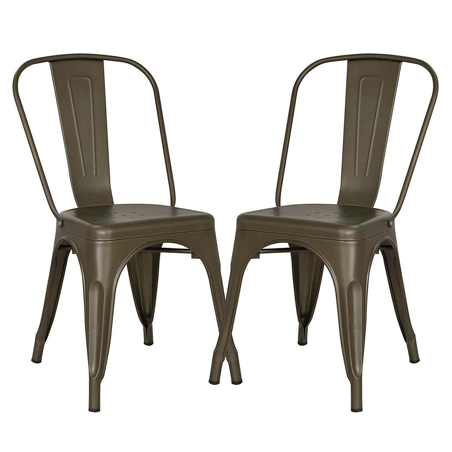 POLY & BARK EM-112-BLK-X4 Trattoria Side Chair in Black (Set of 4)