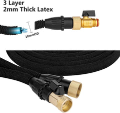 Comfy Package  Garden Hose, 50ft Expandable Hose, Flexible Water Hose with 9 Function Spray Nozzle, Best Choice for Watering Outdoor Lawn