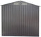 Outdoor Storage Shed 6 x 4 Feet Utility Tool Shed Garden Vents kit with Waterproof Garage Galvanized Steel Parts with Grey Sliding Grey Doors