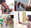 GiBot Toddlers Crayons Palm-Grip Crayons, 12 Colors Paint Crayons Sticks Stackable Toys for Kids, Toddlers, Child, Safety and Non-Toxic