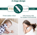 BABELIO Premium Memory Foam Crib Mattresses 51" x 27" x 4.7", 2-Stage, Splittable Design, Waterproof Lining & Removable Mattress Cover, for Standard Crib & Toddler Bed
