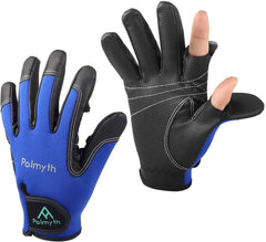 MANO Neoprene Fishing Gloves for Men and Women 2 Cut Fingers Flexible Great for Photography Fly Fishing Ice Fishing Running Touchscreen Texting Hiking Jogging Cycling Walking