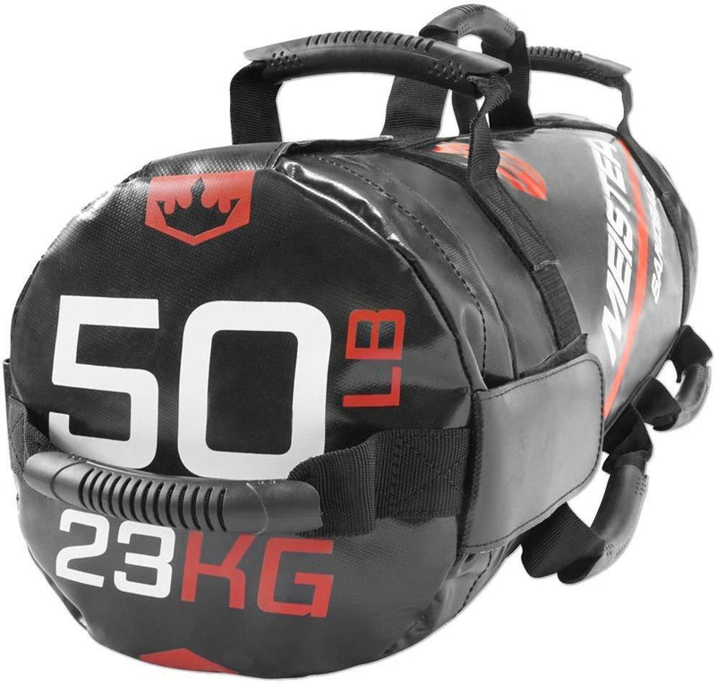 Meister 50lb Elite Fitness Sandbag Package w/ 3 Removable Kettlebells - Black