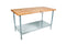 John Boos JNS08 Maple Top Work Table with Galvanized Steel Base and Adjustable Galvanized Lower Shelf, 36"Long x 30" Wide x 1-1/2" Thick