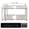 Venoly Home - Under Sink 2 Tier Expandable Shelf Organizer Rack, Silver - Expands from 18 Inches to 30 Inches