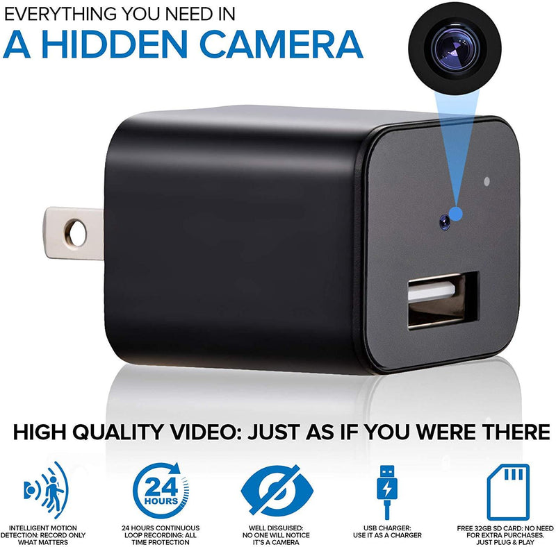 Hawfy HD 1080p Mini Hidden Camera - Mini Spy Camera Wireless Hidden - Motion Detection Mini Camera Spy - Loop Recording Spy Cam & Spy Cameras